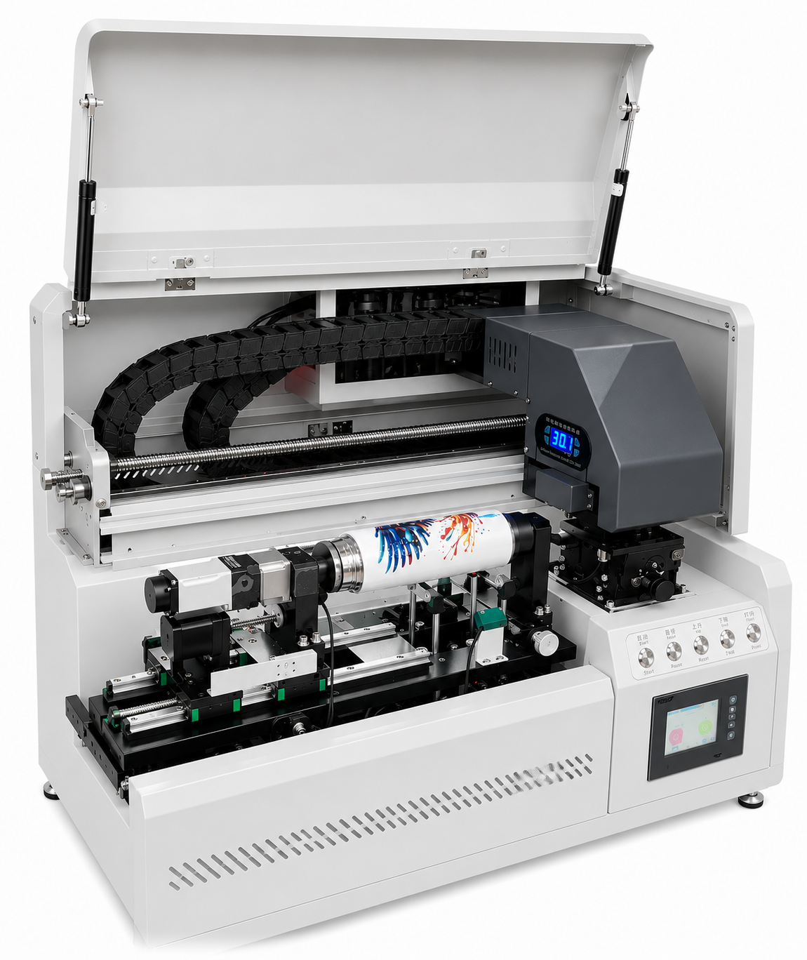 Desktop Cylindrical UV Printer | 360° Bottle & Tumbler Printing - Image 5