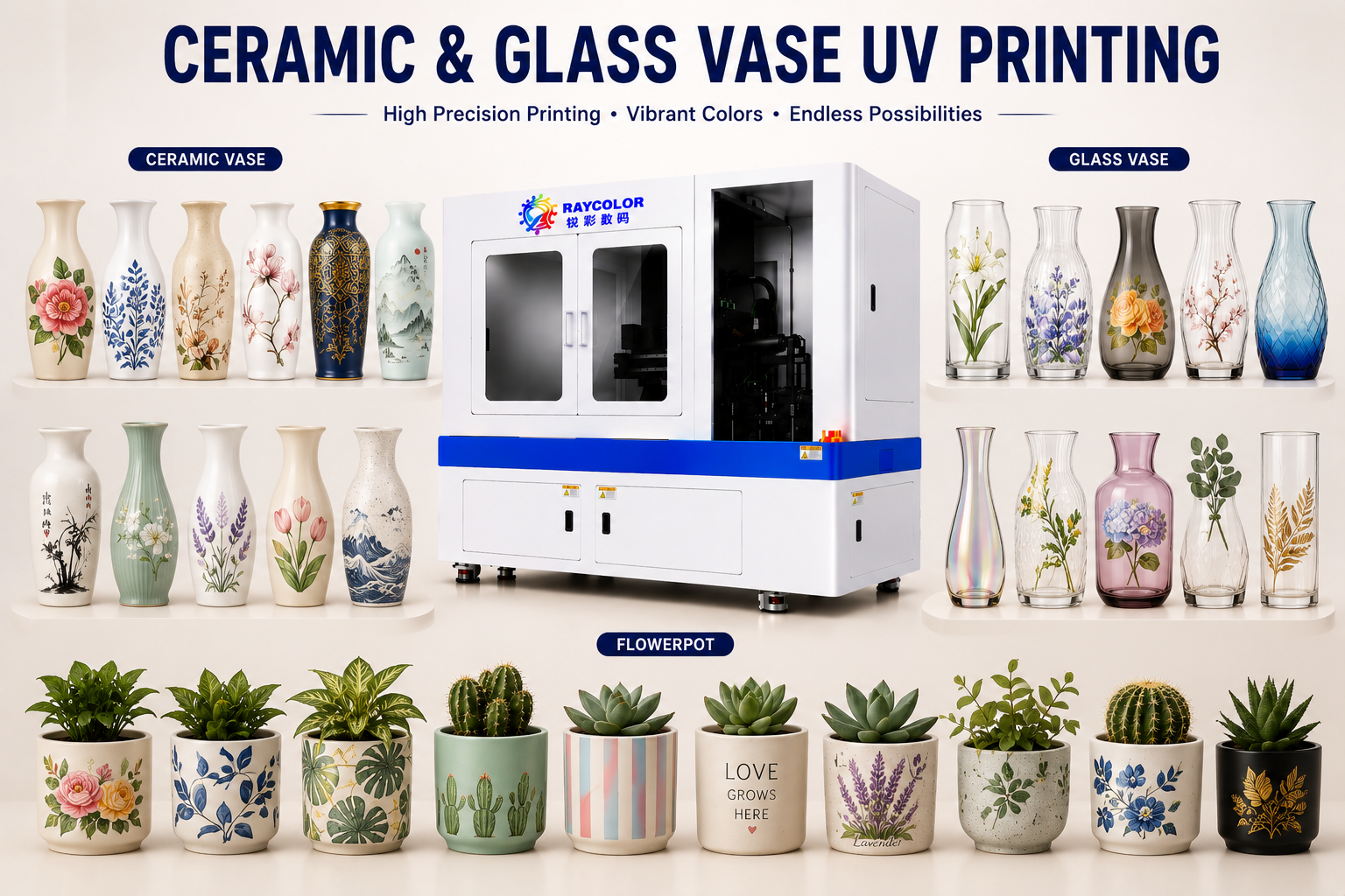 Vase & Flowerpot Printing Machine