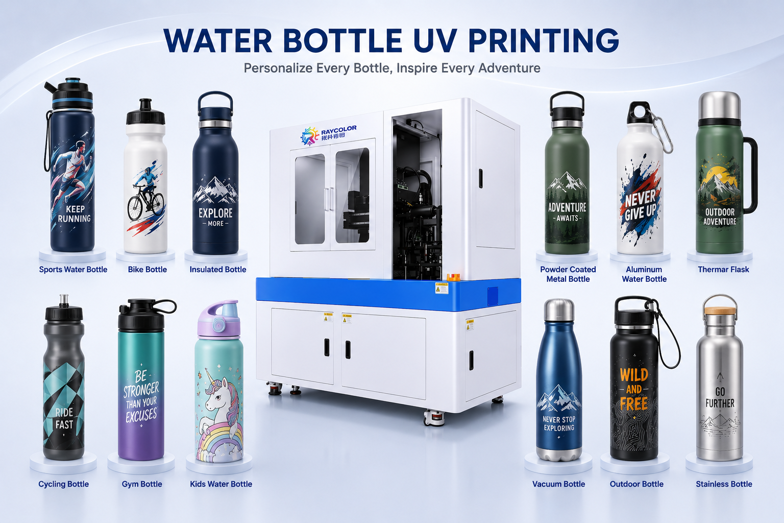 Water Bottle UV Printer