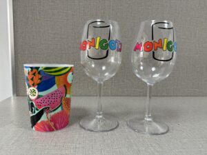 Glassware cylinder UV printing application
