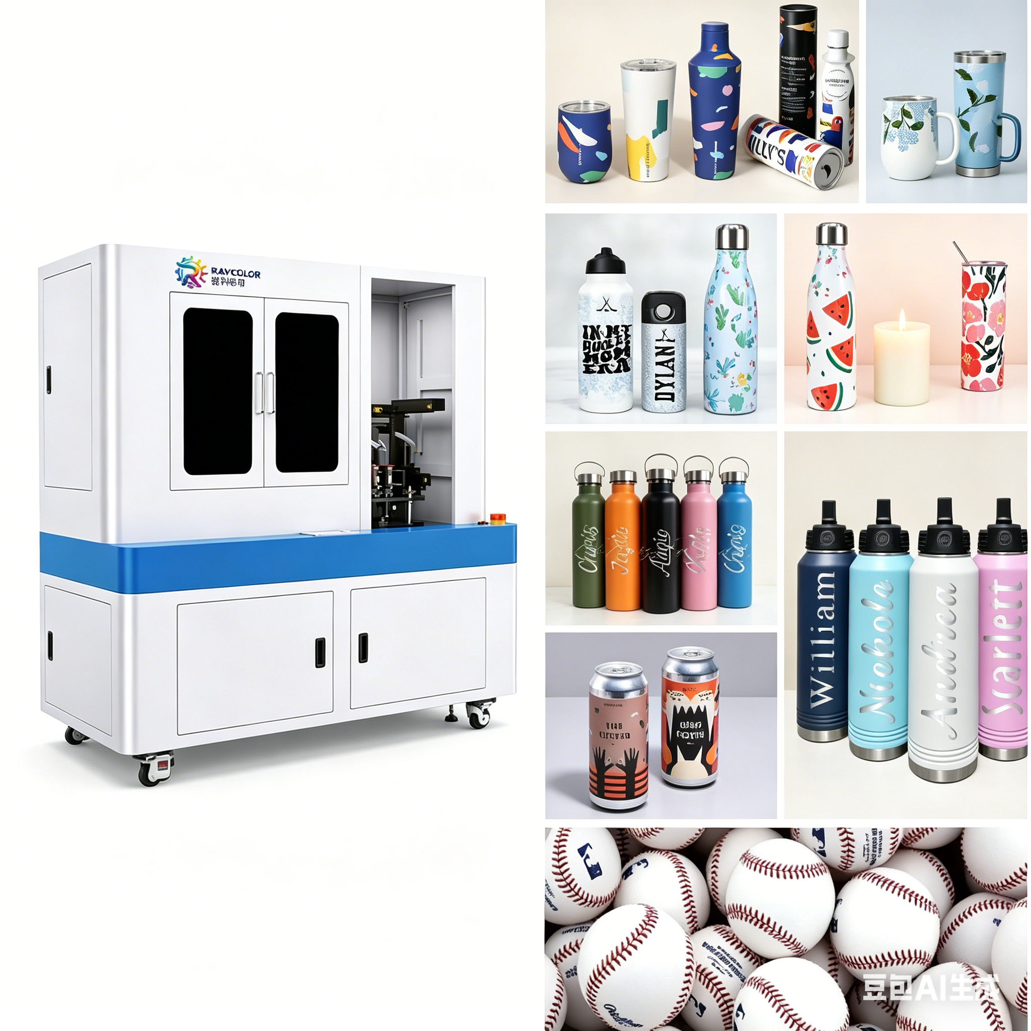Raycolor Candle Jar UV Printing Machine
