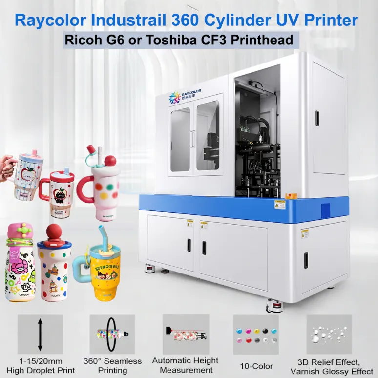 Industrial cylindrical UV printer
