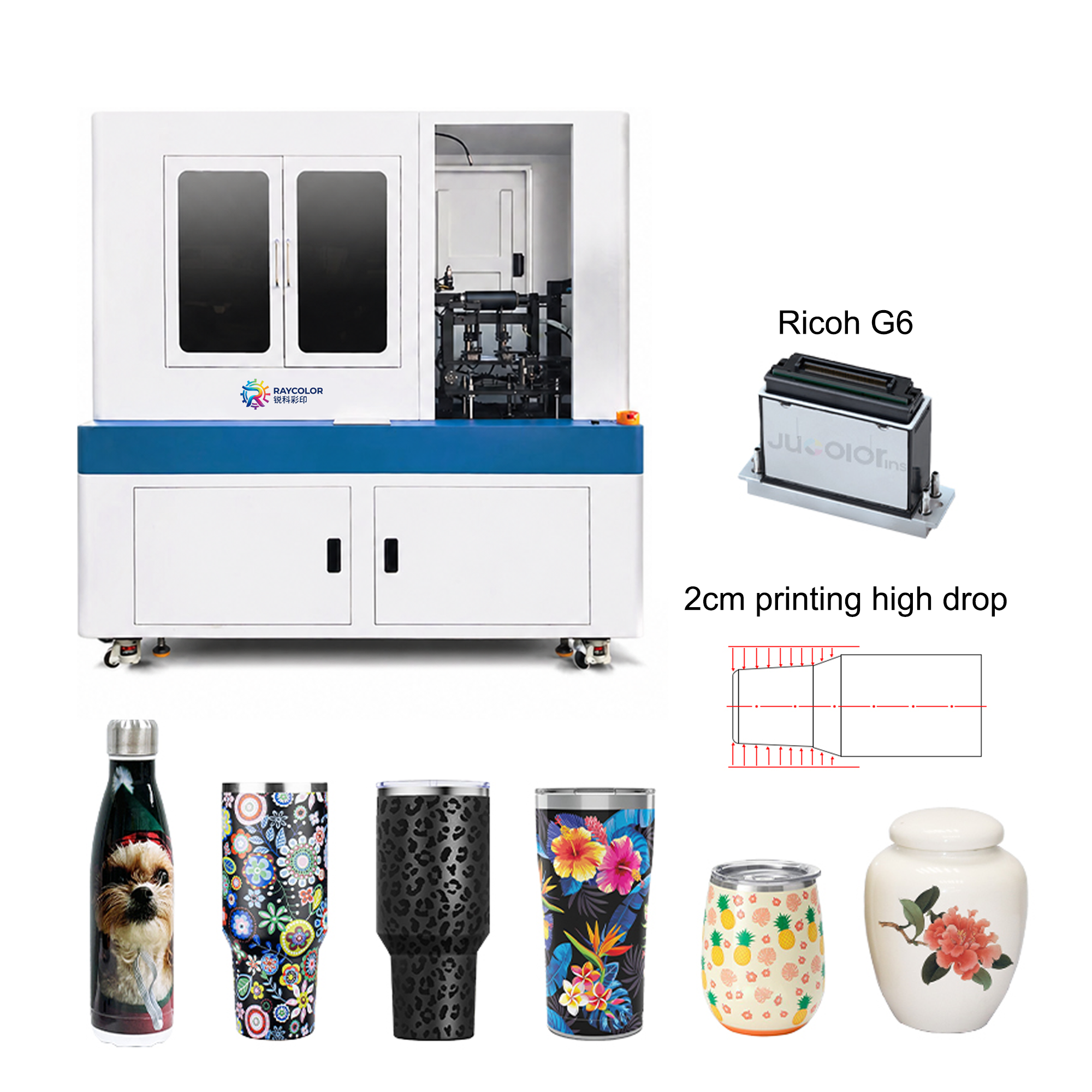 Raycolor Cylinder UV Printer Equipment